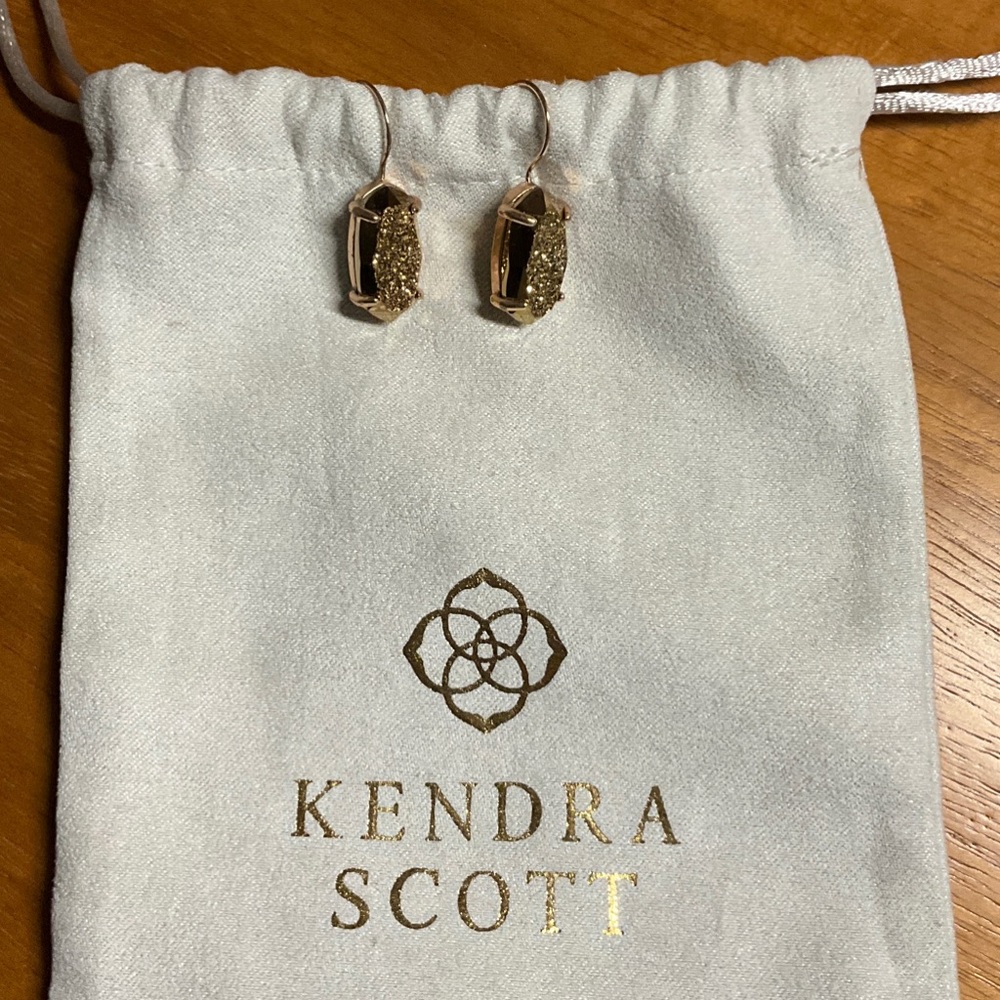 Kendra Scott Gold Drusy Stone Earrings